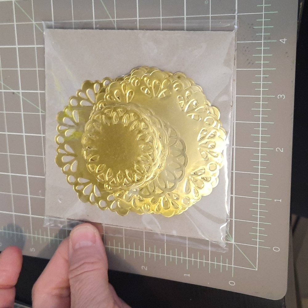 Gold foil Paper Doilies for crafting